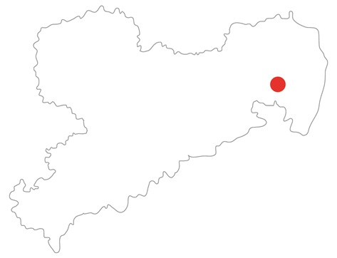Übersichtskarte Sachsen, Region Bautzen